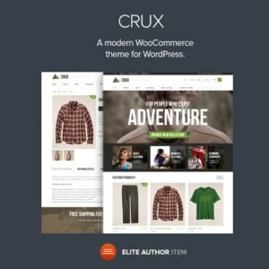 Crux - A modern and lightweight WooCommerce theme